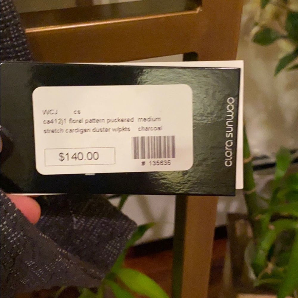 2 piece floral pattern cardigan & pant - Picture 3 of 6